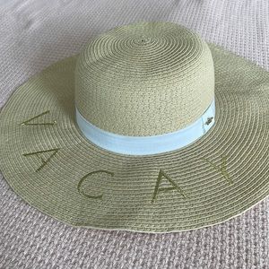 Embroidered ‘VACAY’ floppy hat